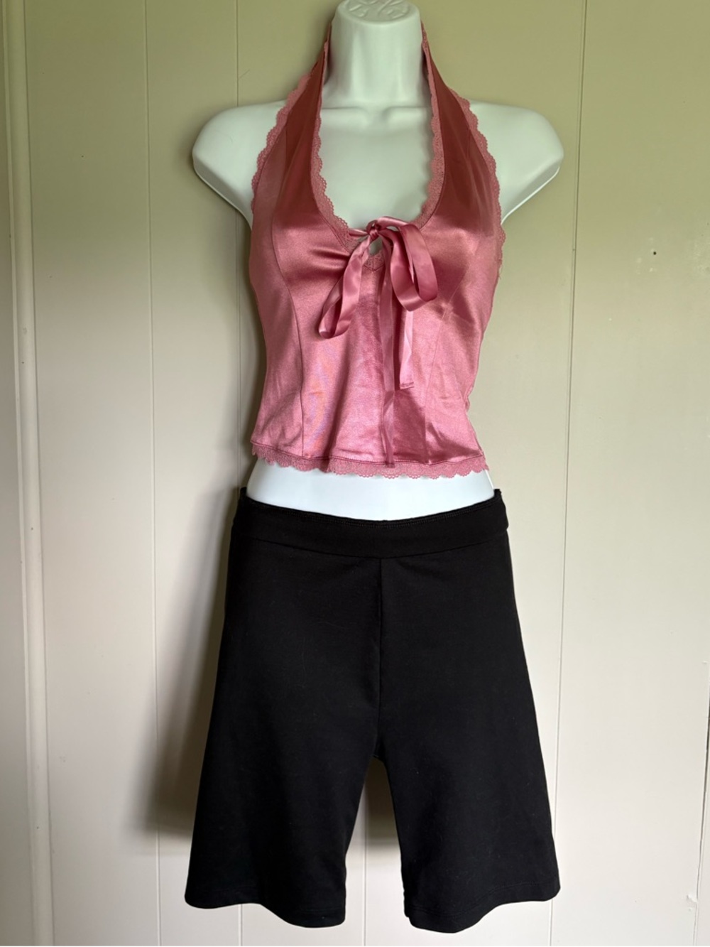 Pink halter top